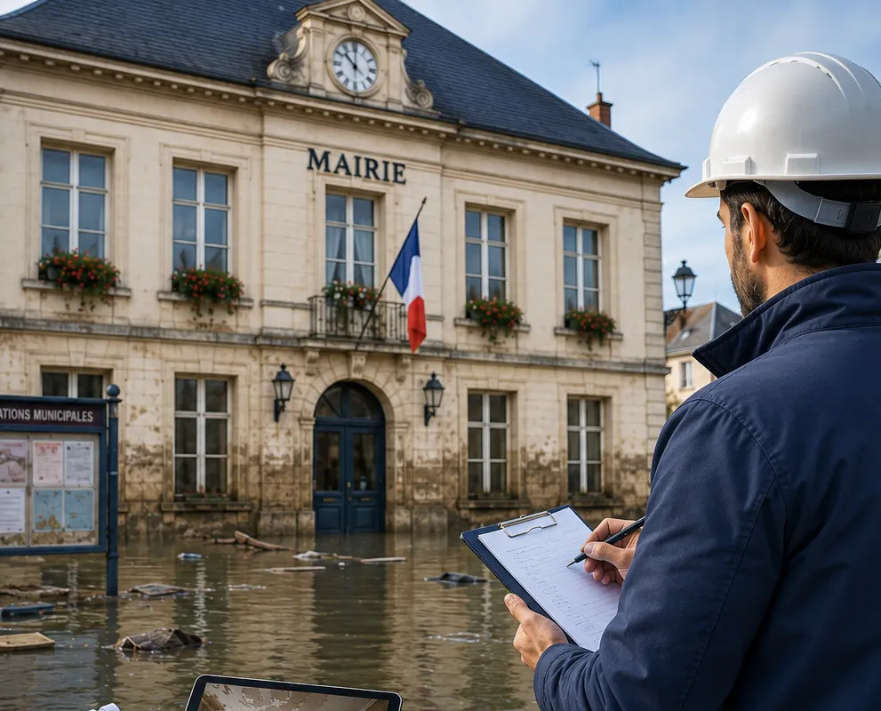 Illustration intervention TOKONOMA Agency Expert d'Assuré suite inondation mairie