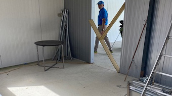travaux interieur du batiment pour le golf de pau avec tokonoma agency amo