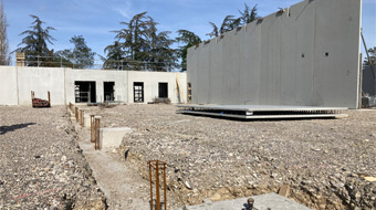 construction de la chape du club house de chassieu avec tokonoma agency amo